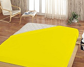 Napínacie prestieradlo FROTÉ - ŽLTÁ 70x140