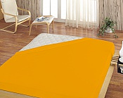 Napínacie prestieradlo FROTÉ - ŽLTO ORANŽOVÁ 70x140